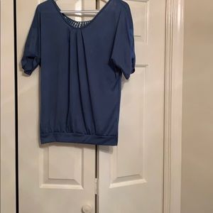 Venus Lace detail batwing blouse